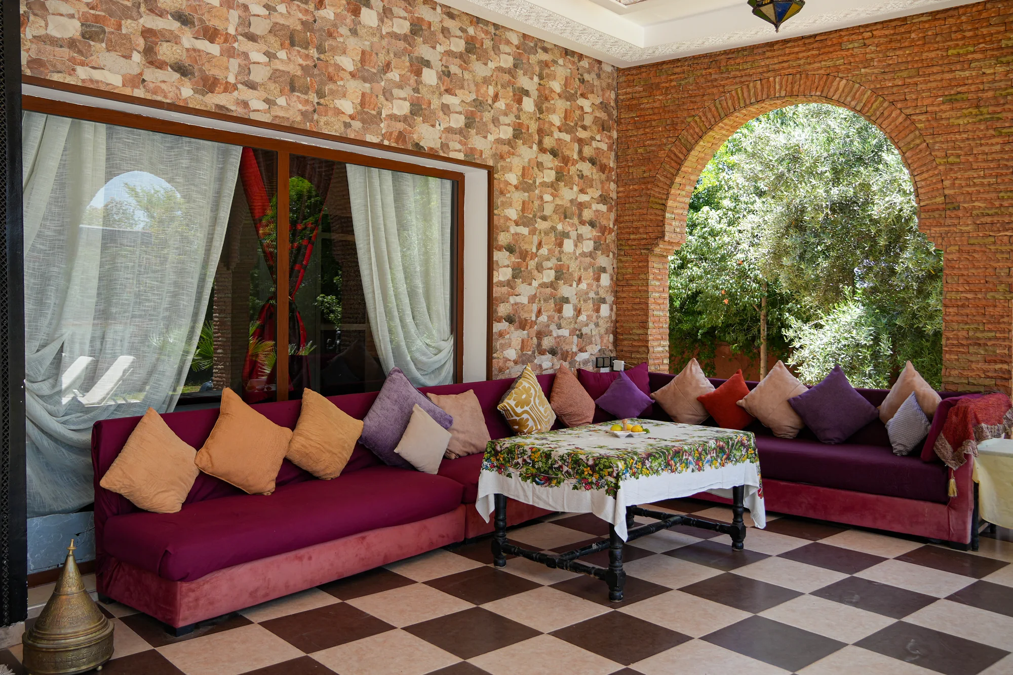 Villa Jenane Rabia — Salon marocain