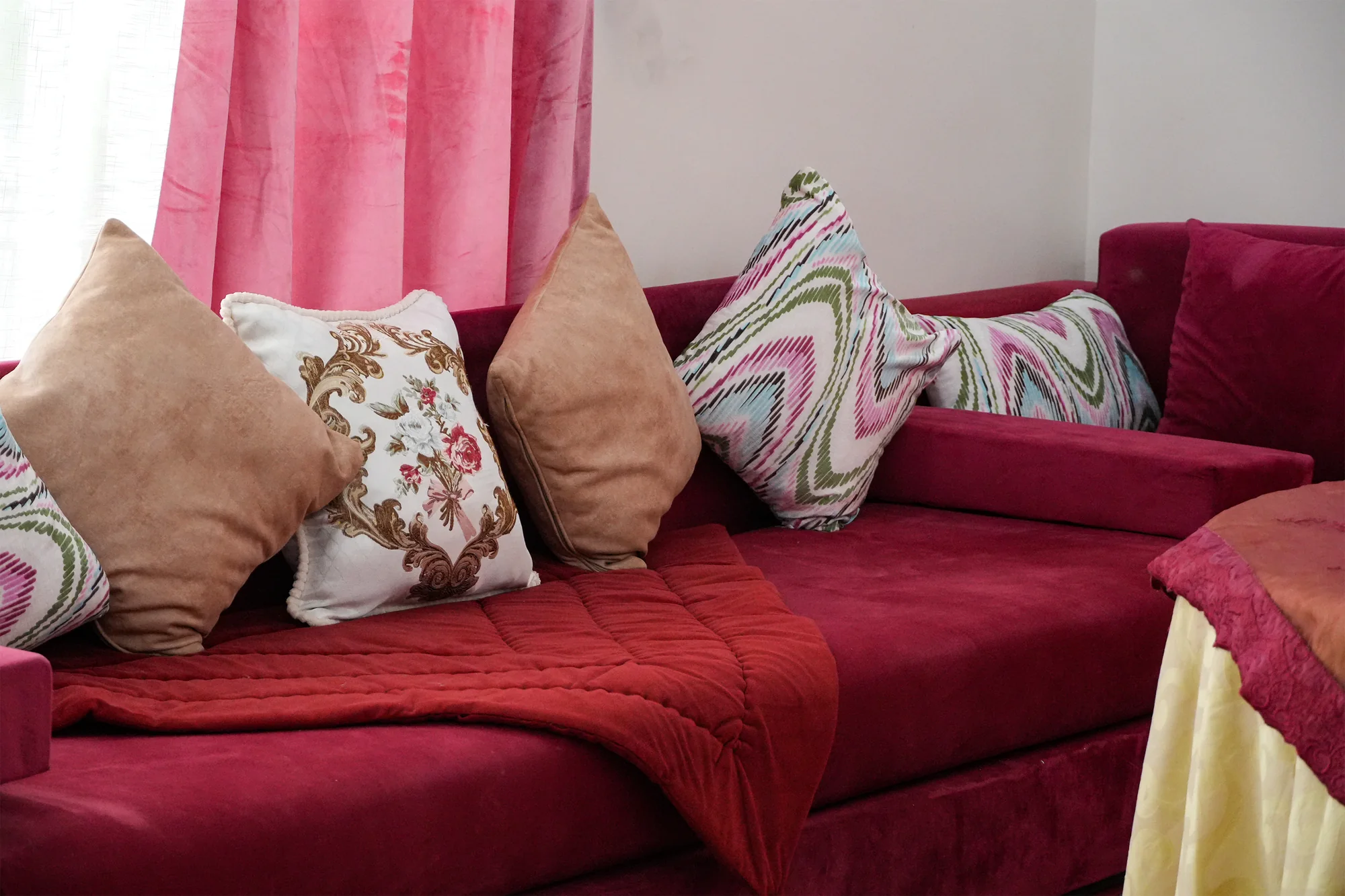 Villa Jenane Rabia — Détails textiles
