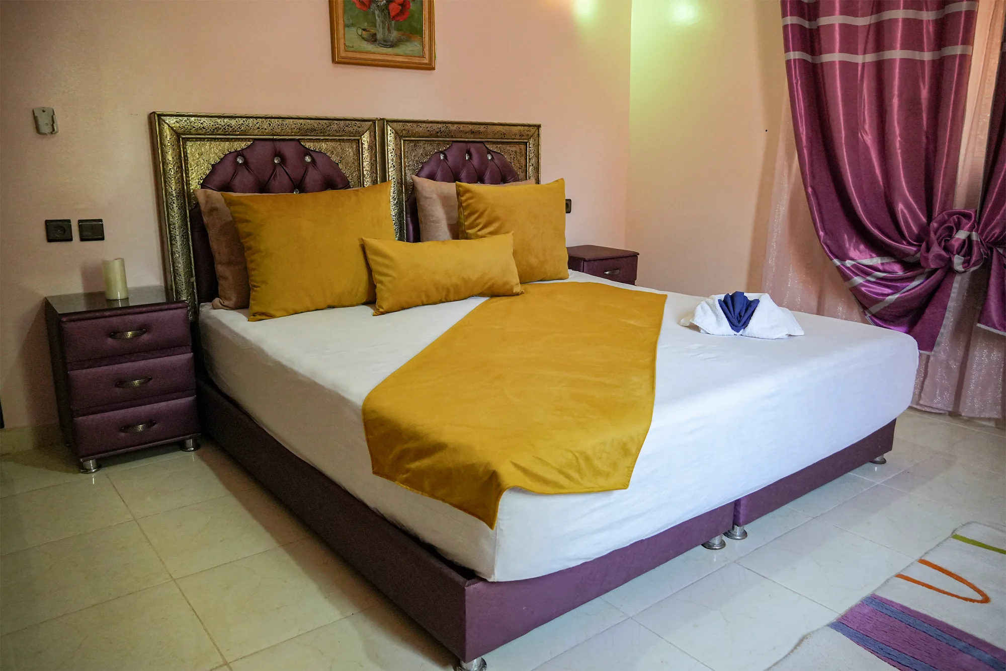 Villa Jenane Rabia — Chambre dorée